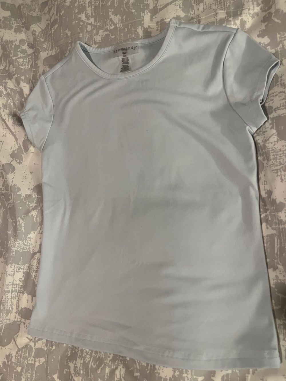 eye candy Pale Blue Short Sleeve Crew Tee